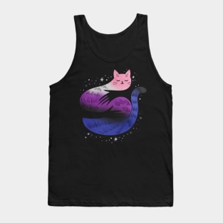 Genderfluid Cat Hug LGBT Pride Flag Tank Top